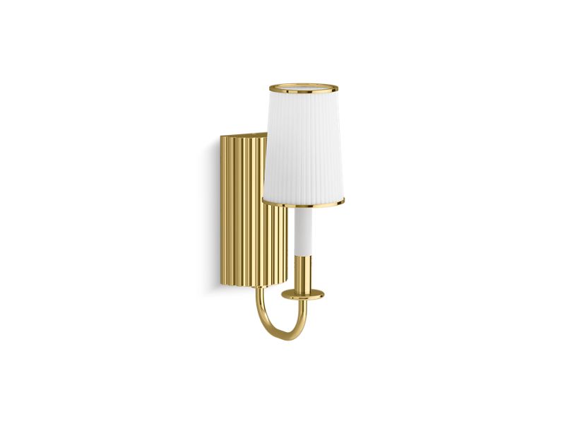 KOHLER K-27438-SC01-2PL Polished Brass Tresdoux One-light sconce