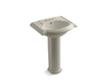 KOHLER Devonshire K-2286-4-G9 Sandbar 24-1/4" rectangular pedestal bathroom sink