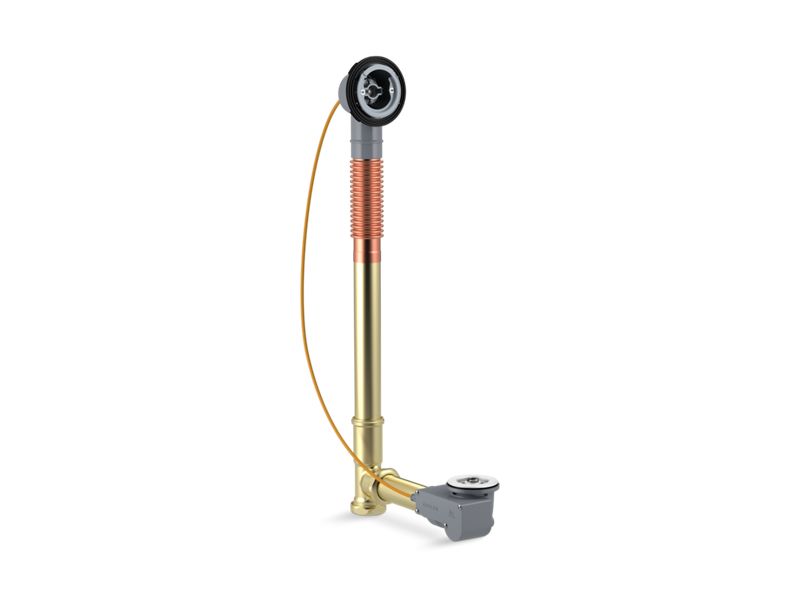KOHLER PureFlo K-37382-NA Rough-in cable bath drain, brass, 45" cable