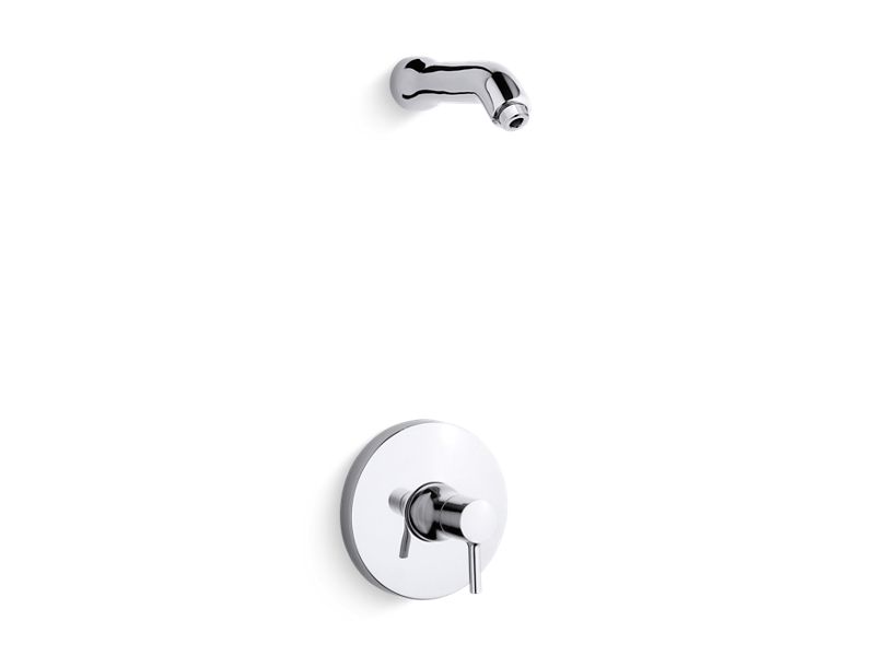 KOHLER Toobi K-TLS8978-4-CP Polished Chrome Rite-Temp shower trim kit with lever handle, without showerhead