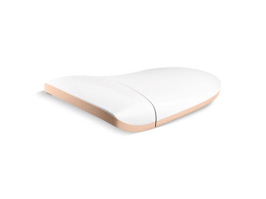 KOHLER K-79208-SG Sunrise Gold Eir Elongated toilet seat lid with accent band