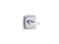 KOHLER K-T16241-3-CP Margaux Valve trim with cross handle for volume control valve, requires valve
