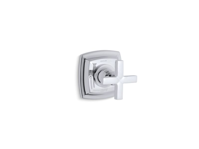 KOHLER K-T16241-3-CP Margaux Valve trim with cross handle for volume control valve, requires valve
