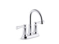 KOHLER K-R21546-4D-CP Aderlee Centerset bathroom sink faucet, 1.2 gpm In Polished Chrome