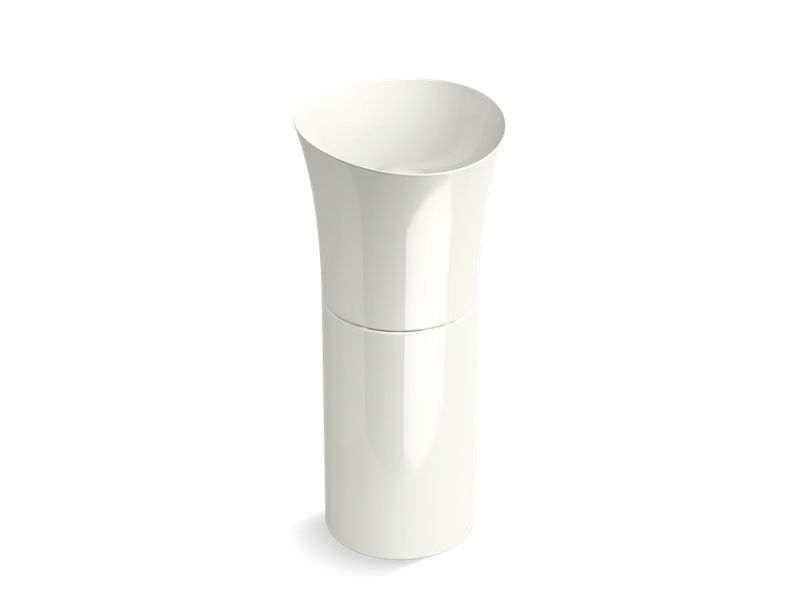 KOHLER K-20701-N-NY Veil pedestal bathroom sink without overflow