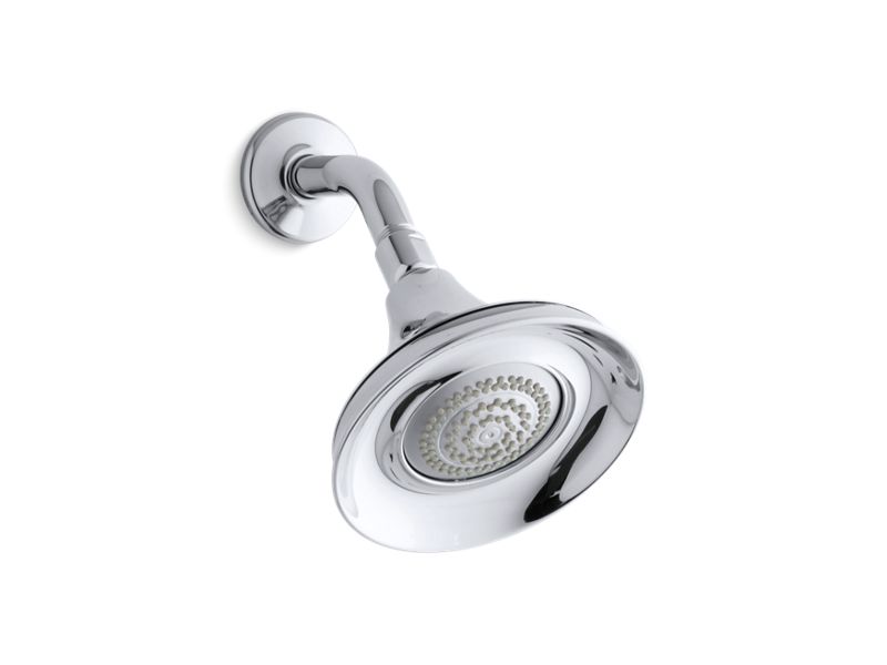 KOHLER K-10240-CP Forté 1.75 gpm multifunction wall-mount showerhead with MasterClean(TM) spray nozzle