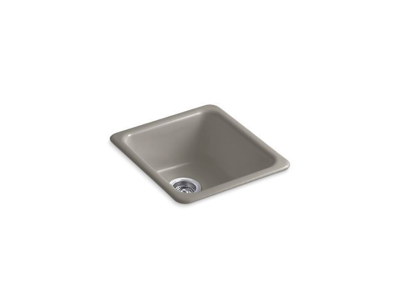 KOHLER K-6584-K4 Iron/Tones 17" x 18-3/4" x 8-1/4" Top-mount/undermount single-bowl kitchen sink