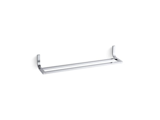 KOHLER K-11582-CP Polished Chrome Loure 24" double towel bar