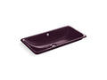 KOHLER K-20212-PL-PLM Iron Plains Trough Rectangle Drop-in/undermount vessel bathroom sink with Black Plum painted underside