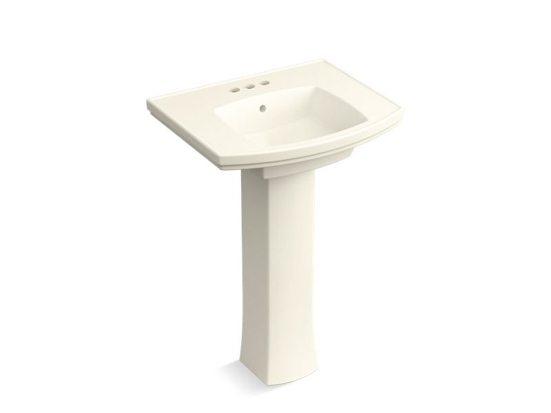 KOHLER K-24050-4-96 Kelston Pedestal bathroom sink with 4" centerset faucet holes