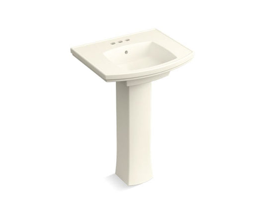 KOHLER K-24050-4-96 Kelston Pedestal bathroom sink with 4" centerset faucet holes