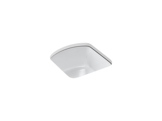 KOHLER K-5848-0 Napa 18-3/4" x 18-11/16" x 9-5/8" Undermount bar sink with no faucet holes