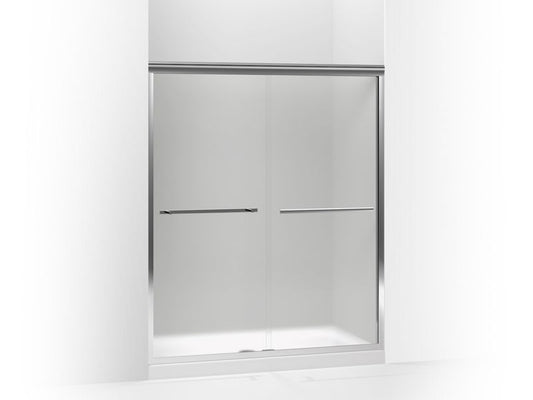 KOHLER K-709064-D3-SHP Gradient Sliding shower door, 70-1/16" H x 56-5/8 - 59-5/8" W, with 1/4" thick Frosted glass