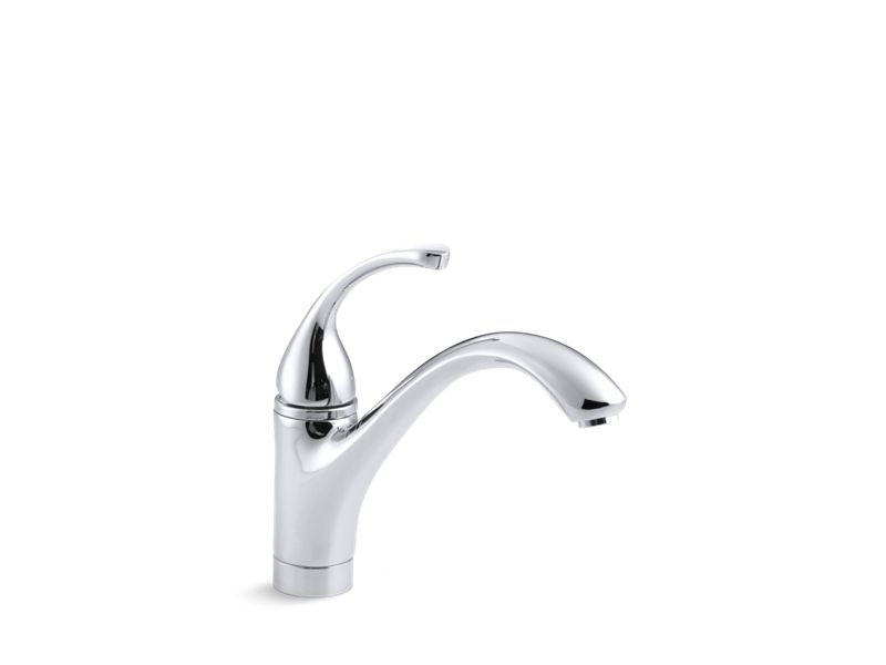 KOHLER K-10415-CP Forte single-hole kitchen sink faucet with 9-1/16" spout