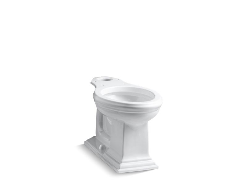 KOHLER K-4380-0 White Memoirs Elongated chair height toilet bowl