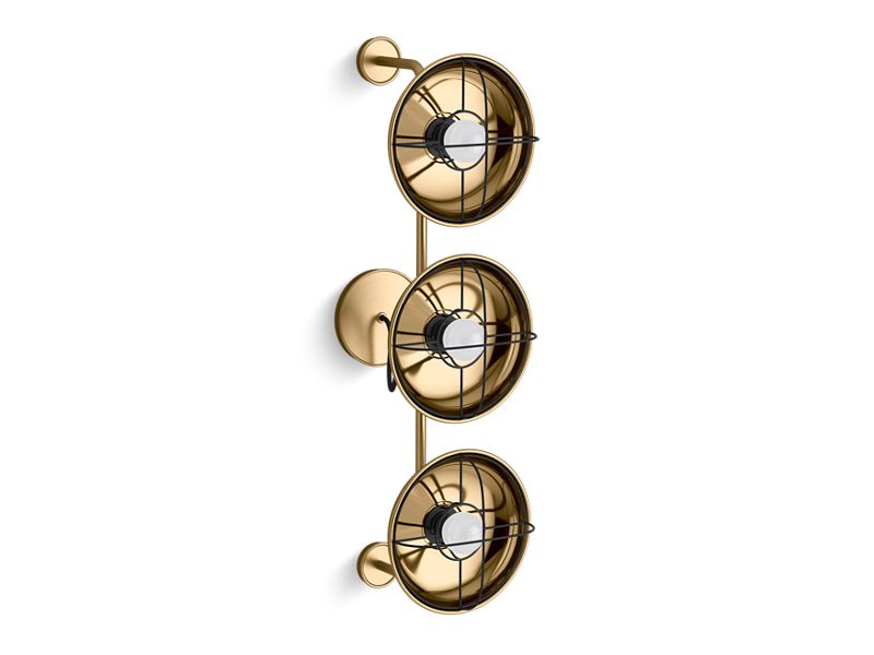 KOHLER K-23665-SC03-BGL Modern Farm Three-Light Sconce In Moderne Brushed Gold