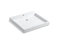 KOHLER K-2314-1-0 Purist Wading Pool Fireclay vessel bathroom sink with single faucet hole