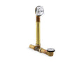 KOHLER Clearflo K-7161-AF-CP Polished Chrome 1-1/2" adjustable pop-up drain with above- or through-the-floor installations for 17"-24" deep baths