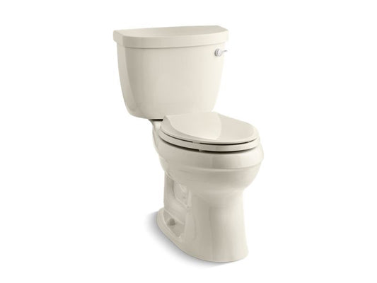 KOHLER K-3589-TR-47 Cimarron Comfort Height two-piece elongated 1.6 gpf toilet with tank cover locks