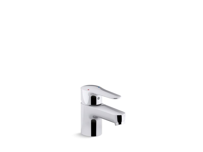 KOHLER K-97283-4-CP Polished Chrome July Single-handle commercial bathroom sink faucet with grid drain