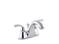 KOHLER K-10270-4-CP Forte Centerset Bathroom Sink Faucet, 1.2 Gpm In Polished Chrome