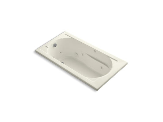 KOHLER K-1357-W1-96 Devonshire 60" x 32" drop-in whirlpool bath end drain and Bask heated surface