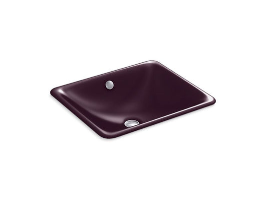 KOHLER K-5400-PLM Iron Plains Drop-in/undermount bathroom sink