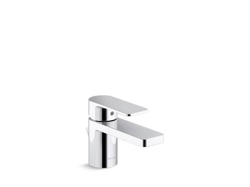 KOHLER K-24804-4-CP Polished Chrome Parallel Low single-handle bathroom sink faucet, 1.2 gpm