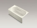 KOHLER K-1357-GHRA-96 Devonshire 60" x 32" Heated BubbleMassage air bath, alcove, right drain