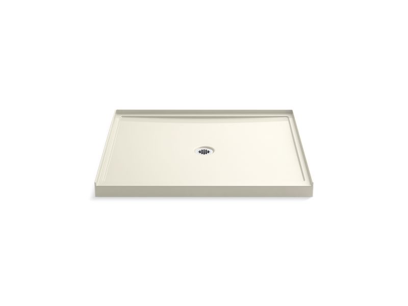 KOHLER K-8648-96 Biscuit Rely 48" x 42" single-threshold shower base with center drain