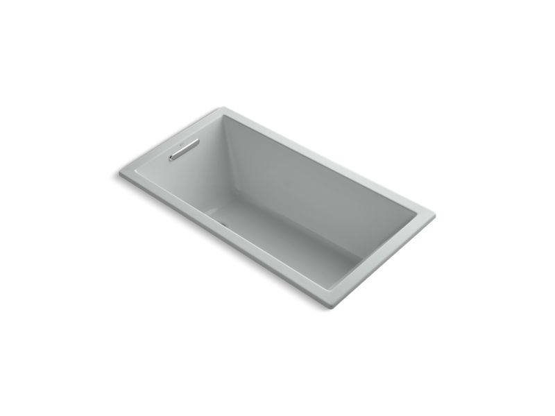 KOHLER K-1168-VB-95 Underscore 60" X 32" Drop-In Vibracoustic Bath In Ice Grey