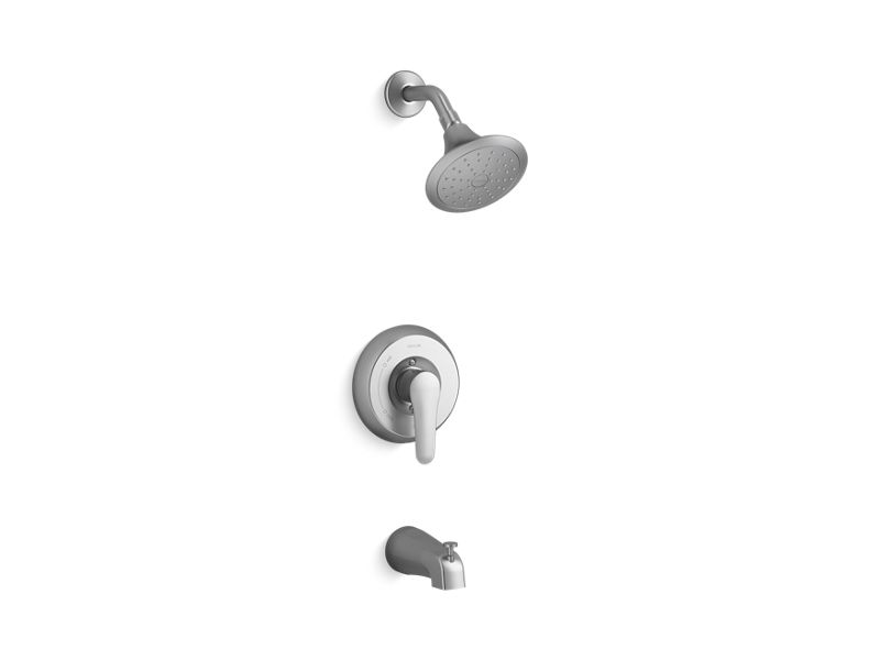 KOHLER K-TS98006-4G-G Brushed Chrome July Rite-Temp bath and shower trim kit, 1.75 gpm