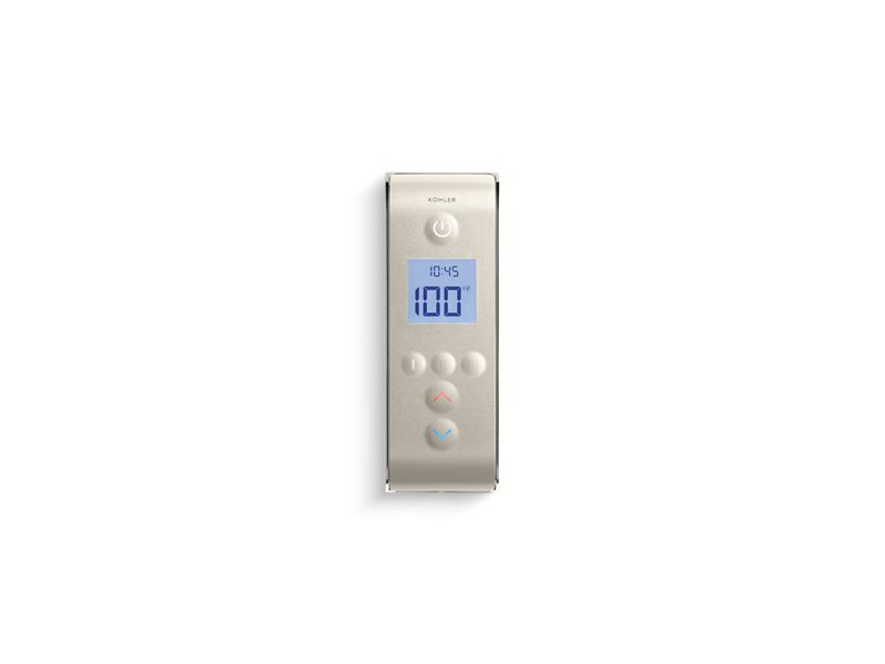 KOHLER K-558-E-1SN Satin Nickel with Polished Nickel DTV Prompt Three-outlet digital interface with eco-mode diverter