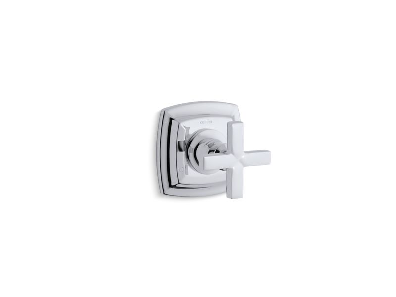 KOHLER K-T16242-3-CP Margaux Valve trim with cross handle for transfer valve, requires valve