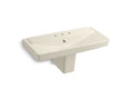 KOHLER K-5148-8-47 RÃªve 39" semi-pedestal bathroom sink with 8" widespread faucet holes
