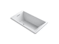 KOHLER K-1173-VBW-0 Underscore 66" X 36" Drop-In Vibracoustic Bath With Bask Heated Surface In White