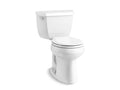 KOHLER K-5296-0 Highline Classic Two-Piece Round-Front Toilet, 1.28 Gpf In White