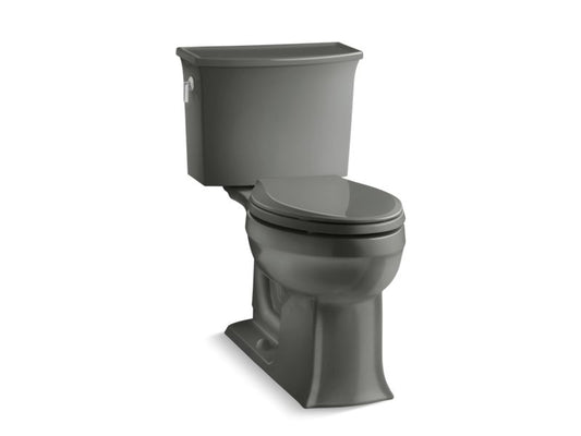 KOHLER K-3551-58 Thunder Grey Archer Two-piece elongated toilet, 1.28 gpf
