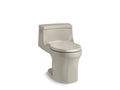 KOHLER K-4007-G9 San Souci One-piece round-front 1.28 gpf toilet with slow close seat