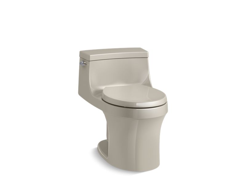KOHLER K-4007-G9 San Souci One-piece round-front 1.28 gpf toilet with slow close seat