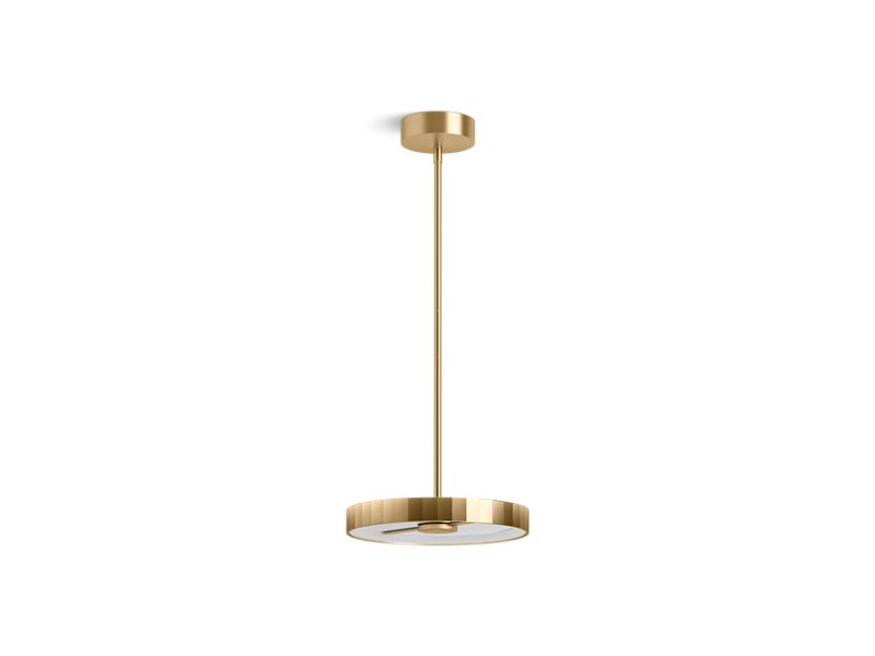 KOHLER K-22520-PELED-BGL Simpalo 12" Led Pendant In Moderne Brushed Gold