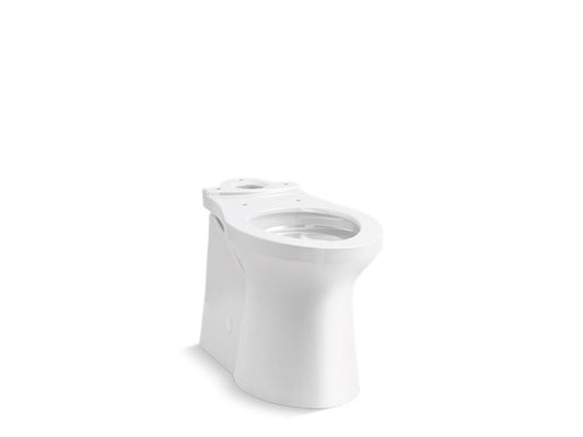 KOHLER K-20485-0 White Irvine Comfort Height Elongated chair-height toilet bowl with skirted trapway, seat not included