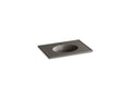 KOHLER K-2796-1-G86 Ceramic/Impressions 31" oval vanity-top bathroom sink with single faucet hole