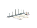 KOHLER K-5420-47 Clean Caps Low-Profile Toilet Bolt Caps In Almond