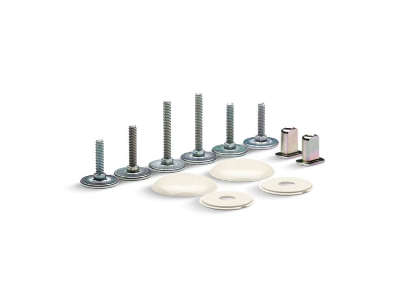 KOHLER K-5420-47 Clean Caps Low-Profile Toilet Bolt Caps In Almond