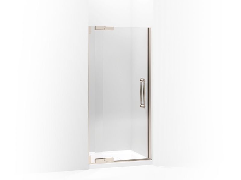 KOHLER K-705738-L-ABV Finial Pivot shower door, 72-1/4" H x 36-1/4 - 38-3/4" W, with 1/2" thick Crystal Clear glass