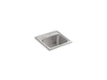 KOHLER K-3349-1-NA Toccata 15" x 15" x 7-11/16" top-mount bar sink with single faucet hole