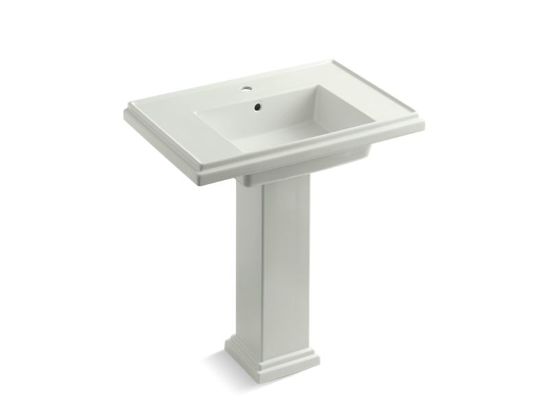 KOHLER K-2845-1-NY Tresham 30" pedestal bathroom sink with single faucet hole