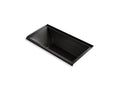 KOHLER K-1167-GHVR-7 Underscore 60" X 30" Alcove Vibracoustic Bath With Heated Bubblemassage, Right Drain In Black Black