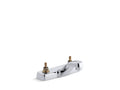 KOHLER K-7404-KN-CP Triton 0.5 gpm centerset commercial bathroom sink base faucet, requires handles, drain not included